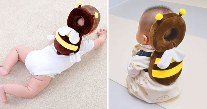 These Adorable Animal-Shaped Backpacks For Babies Protect Their Heads If They Fall Over