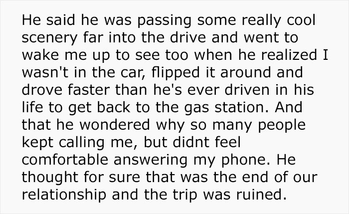 Boyfriend Leaves His GF In A Gas Station By Accident, She Keeps Asking People To Use Their Phones Until Cops Show Up