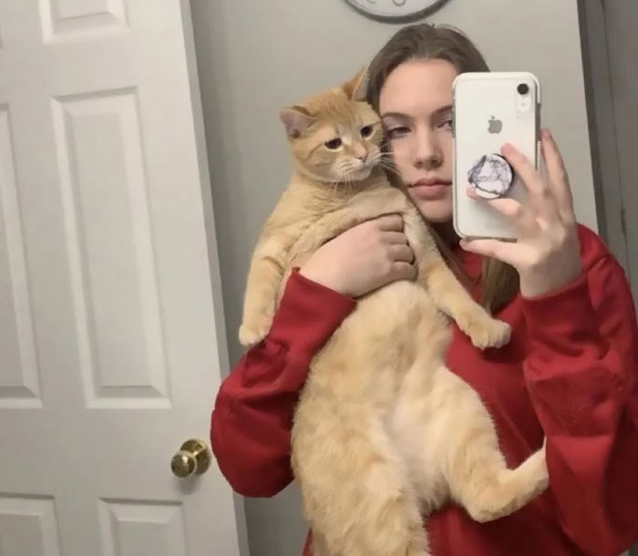 17-Year-Old Makes Hilarious TikTok Video Of Her Cat Dancing To “Mr. Sandman” And 1.5 Million People Love It