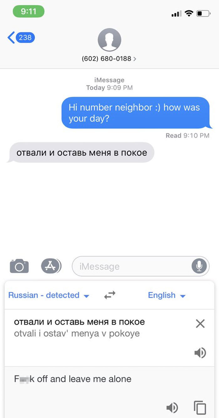 My Number Neighbor Speaks Russian!