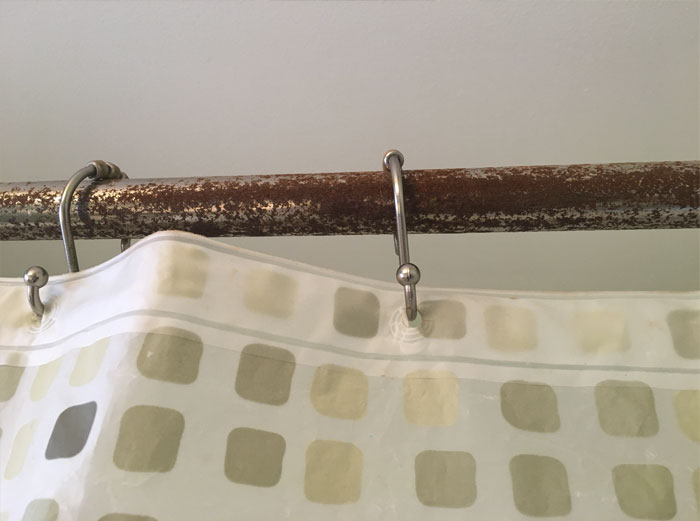 Metal Shower Curtain Rod That Rusts