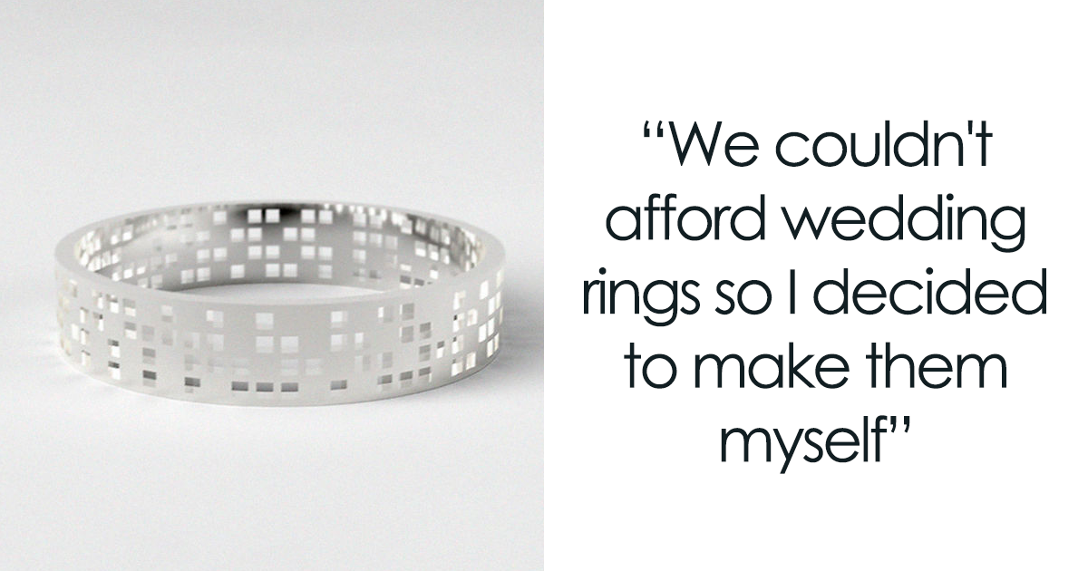 We Couldn’t Afford Wedding Rings, So I Made Them Myself | Bored Panda