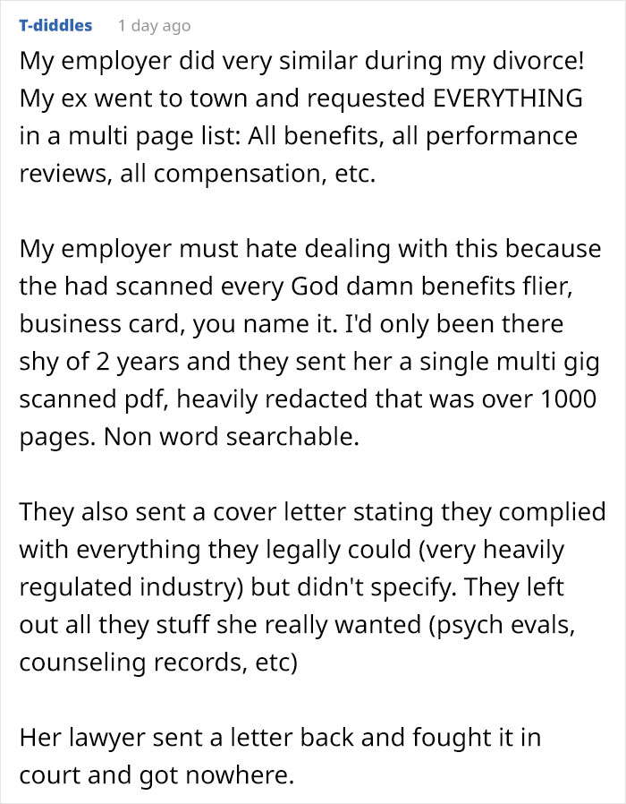 This Guy Creates A 'Paperwork Bomb' And Sends It To His Wife's Divorce Lawyers After She Tries To Go After His Business