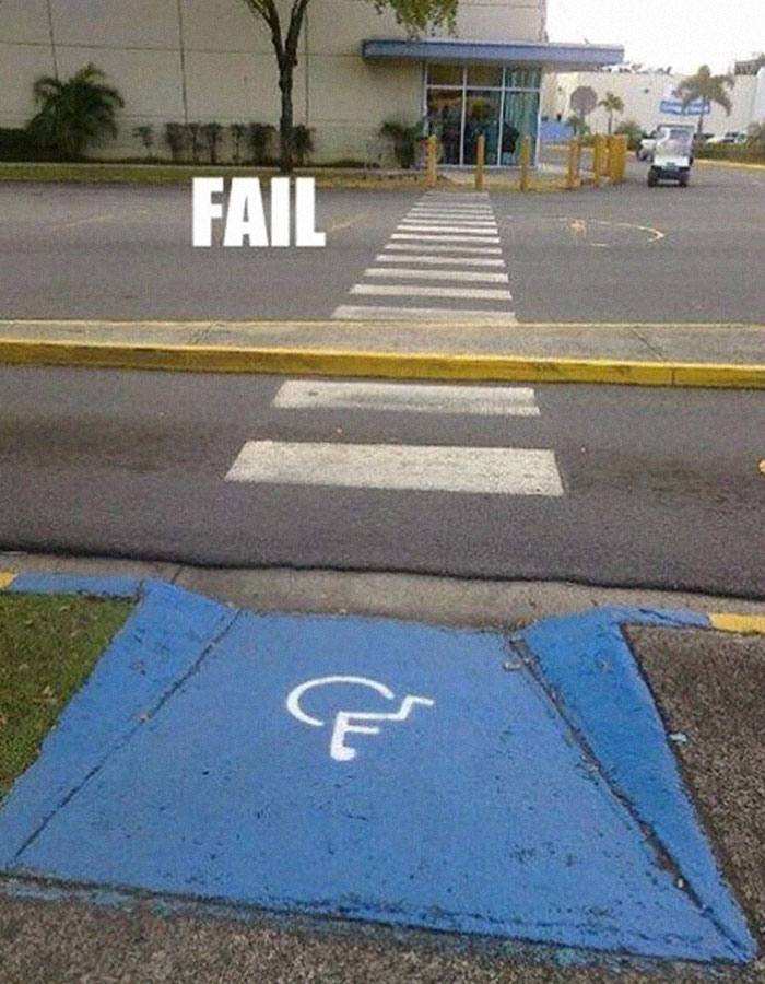 This Crosswalk For The Handicapped