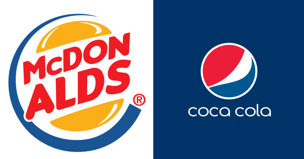 We Made 10 Confusing Pics That Mix Up Famous Rival Brand Logos