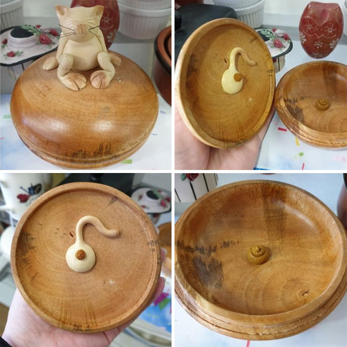 I Present... Bizarre Cat Trinket Pot! It Did Not Come Home With Me
