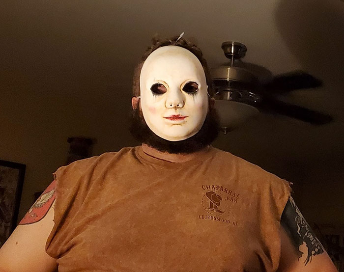 My Husband Brought Home This Terrible Mask After Thrifting Today. So Yeah, Husband For Sale