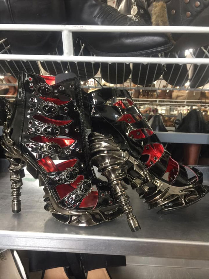 Hi Y’all. First Time Poster. Found These Shoes At Red, White And Blue In Harahan, La. They Look Like Something H. R. Giger (The Guy Who Created The Creature In Alien) Made. As Much As I Loved Them, They Sadly Stayed In The Store