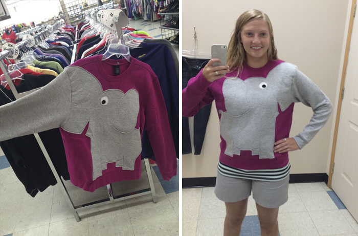 Yes I Did Buy This Elephant Sweatshirt. Made Me Laugh Too Hard Not Too