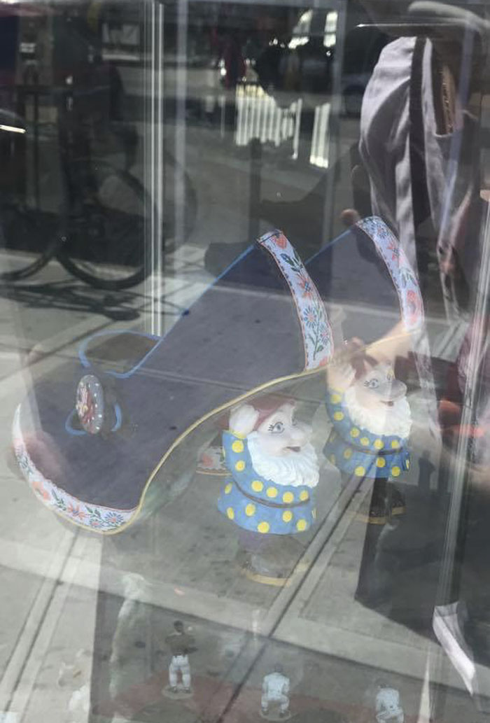 Not A Great Pic Because I Took It Through The Shop Window But Check Out These Lil Gnome Shoes