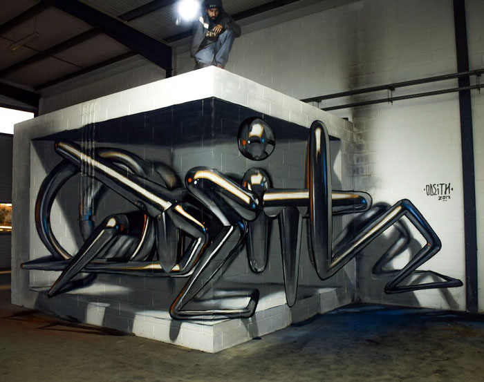 Portuguese Graffiti Artist Turns A Concrete Block Into An Abandoned Bus