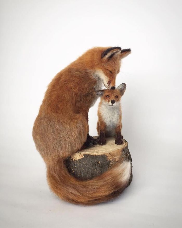 A Selection Of My Needle Felted Sculptures, Celebrating British Wildlife