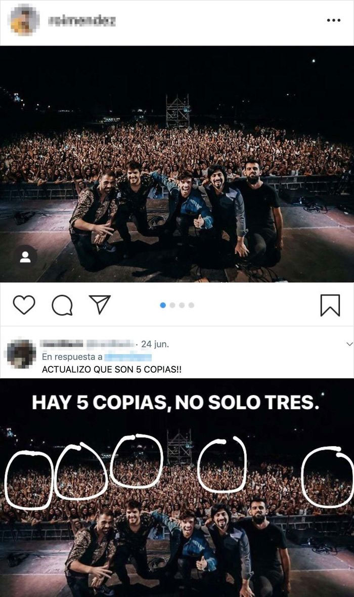 Spanish Singer Caught "Cloning" His Audience To Make It Look As If The Concert Was Packed