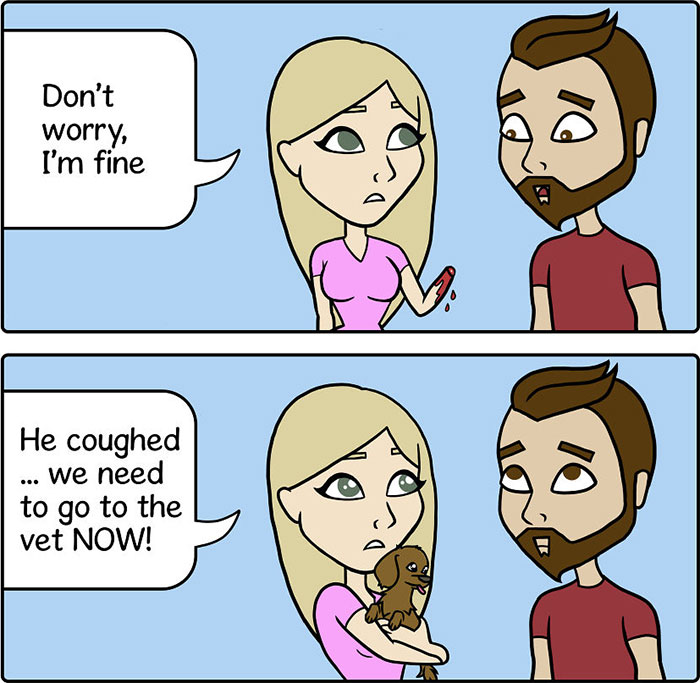 My 18 Silly Comics About My Life With My Husband And Our Pets