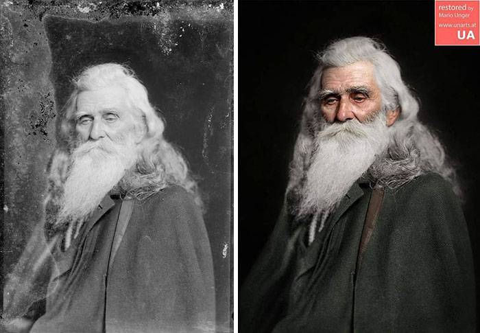 Old Man, Photo By C.m.bell Ca 1890. Library Of Congress, Glass Plate Negative