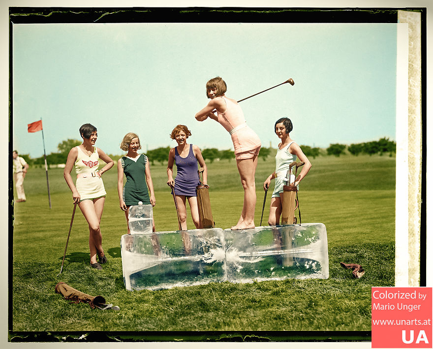 Golf In Bathing Suits, 1926
