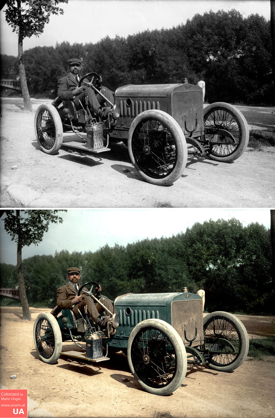 Hispano Suiza At The 1912 French Grand Prix At Dieppe