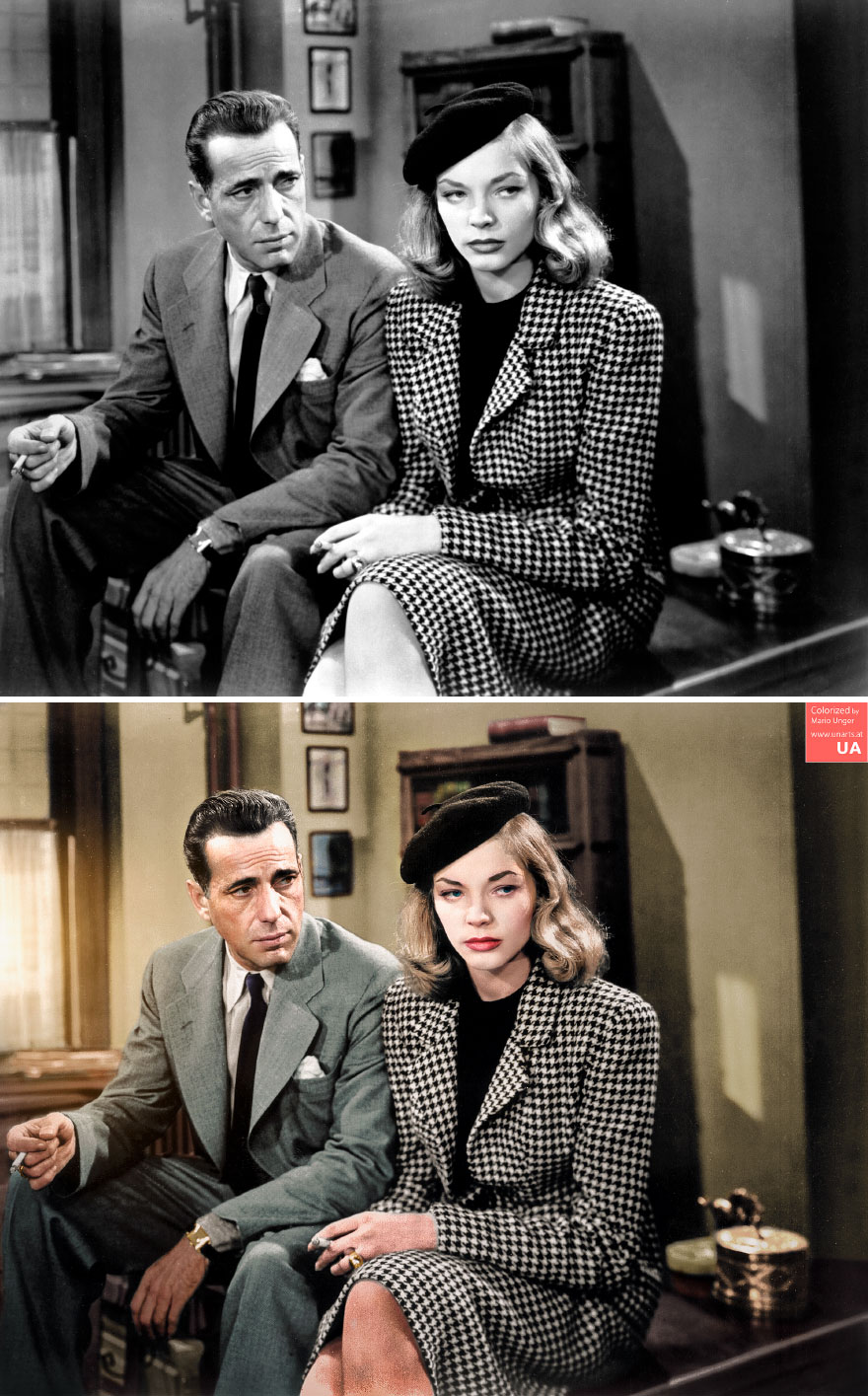 Lauren Bacall And Humphrey Bogart In "The Big Sleep", 1946