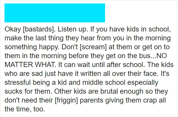 Sick Of Seeing Sad Kids This Teacher Wrote An Angry Rant To Parents, And It Went Viral