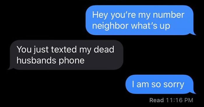 Cool Answers People Got After Texting Their Number Neighbors | Bored Panda