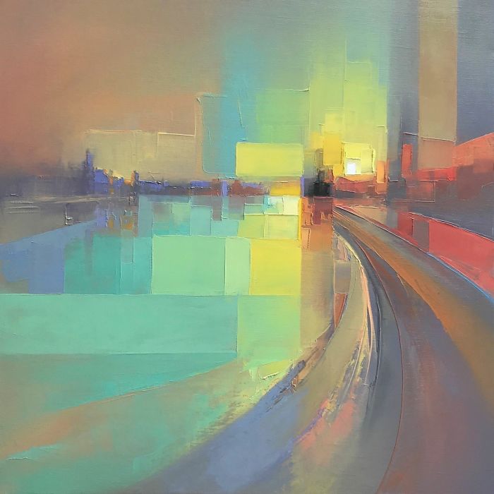Artist Creates Modern Landscapes In His Unique Abstract Style (13 Pics)