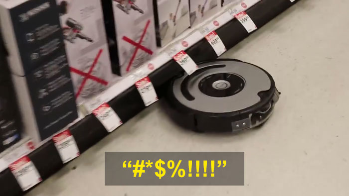 Someone Modified A Roomba To Curse When It Bumps Into Things And It's Hilarious