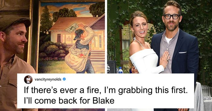 Ryan Reynolds Trolls Wife Blake Lively After She Gives Him This Amazing Present Bored Panda