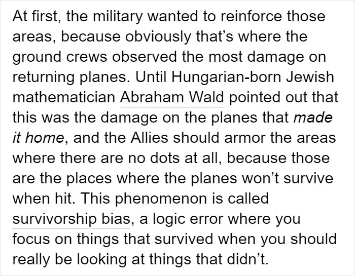 apoorv on X: WHAT IS A SURVIVORSHIP BIAS? I want you to look at