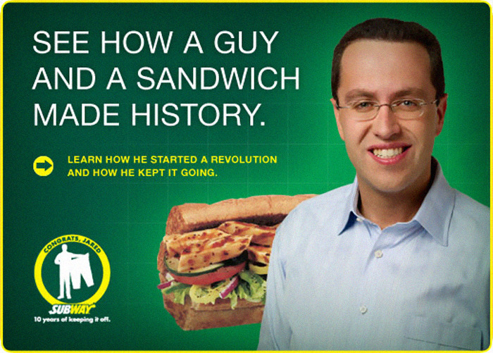 Jared Fogle's Subway Ads