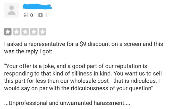 Guy Who Fails To Get A $9 Discount Leaves A 1-Star Review, Gets Shut Down By The Store Owner’s Epic Comeback