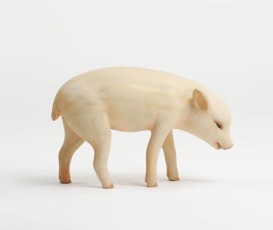 Japanese Artist Carves Dreamlike Creatures Out Of Wood