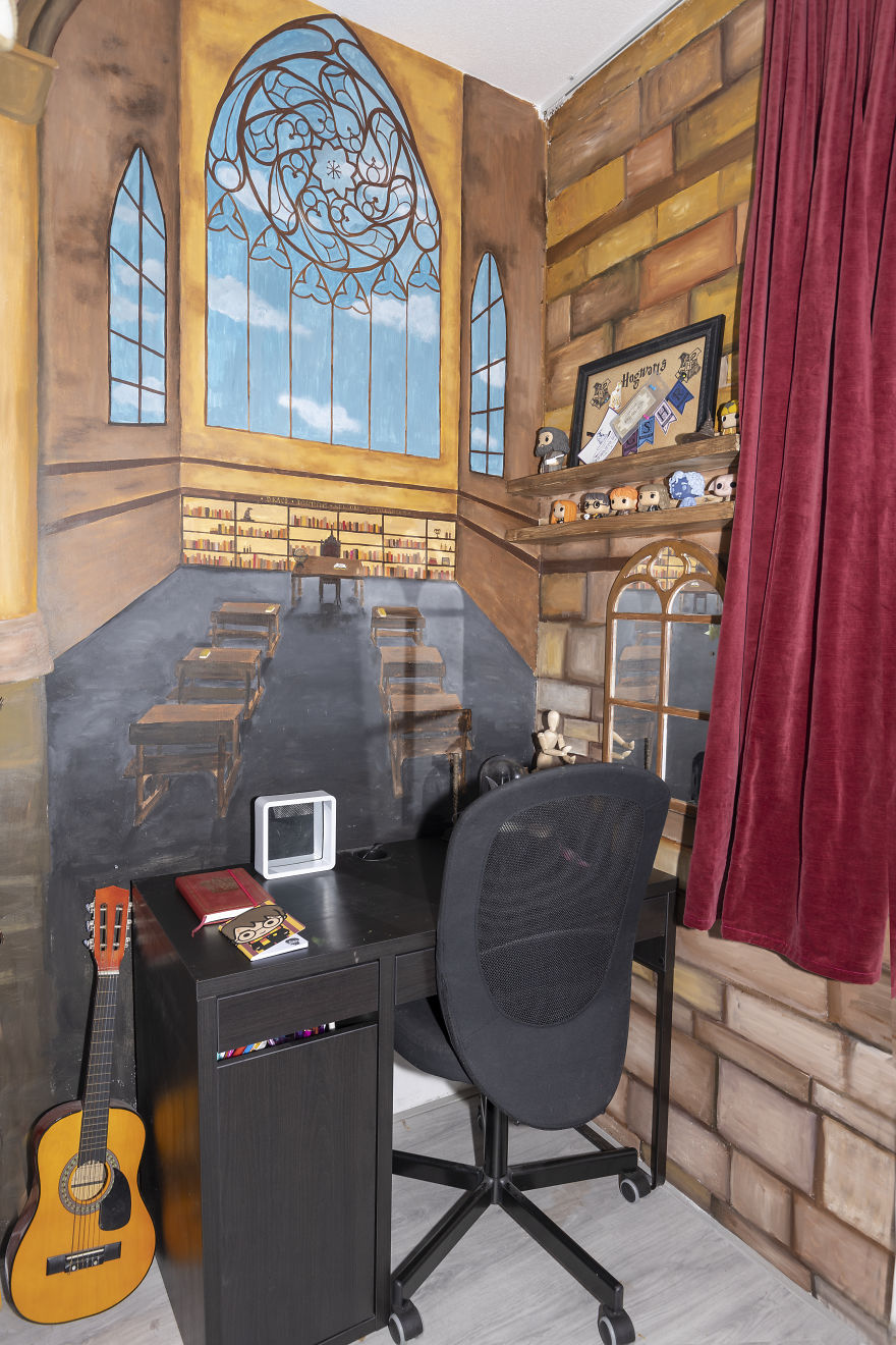 19 Pics Of My Daughter's Bedroom Turned Into Hogwarts
