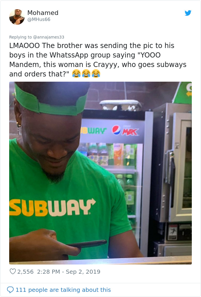 This Woman Drunk-Ordered A Subway Sandwich And It Was So Crazy, The Subway Worker Had To Take A Picture