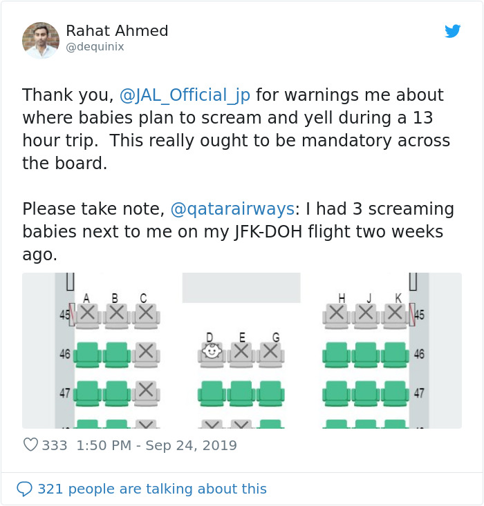 Airline Introduces Tool To Stay Away From Screaming Babies On Its Flights