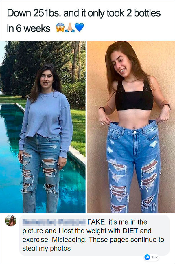 Girl Exposes BS Account Using Her Pictures To Sell Their Product