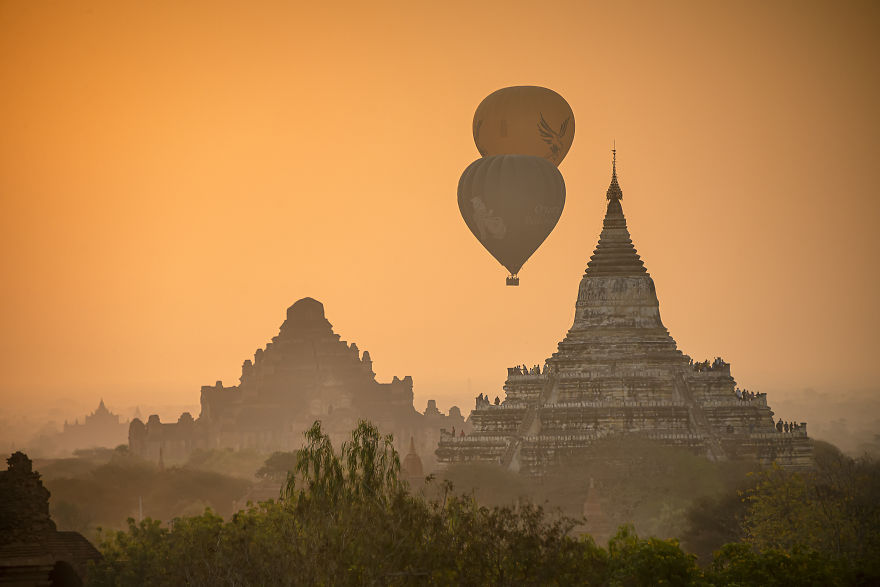 The Golden Hour Of Bagan