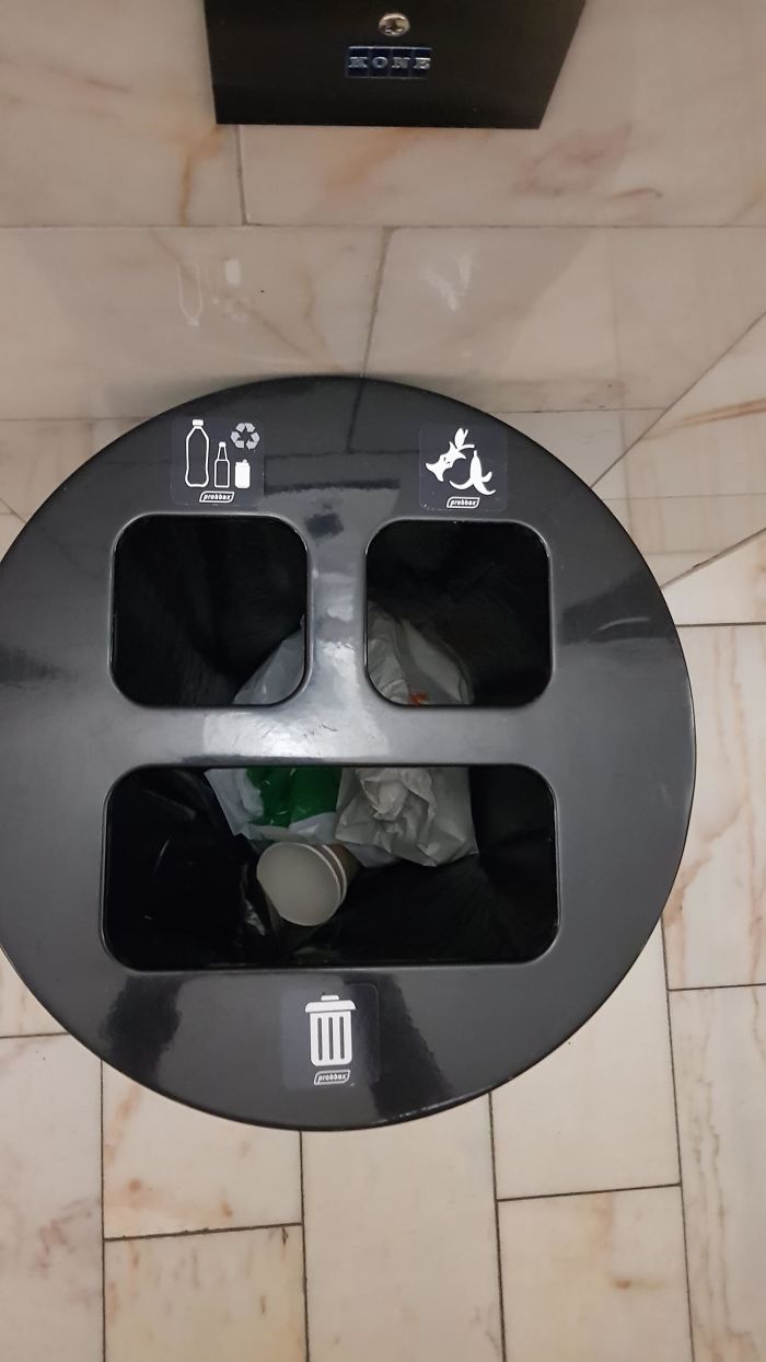 Trashcan In A Hotel In Sweden