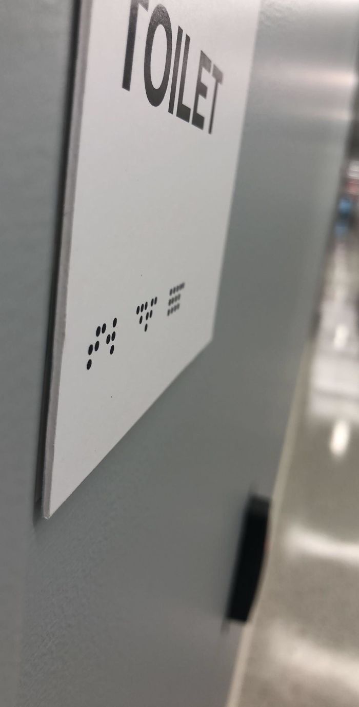 The New Signs At My School Have Brail That Is Not Raised
