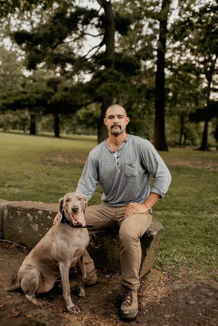 My Girlfriend Didn’t Like My Mustache. I Shaved It For Her, But Not Before Having A Professional Photo Shoot With My Dog