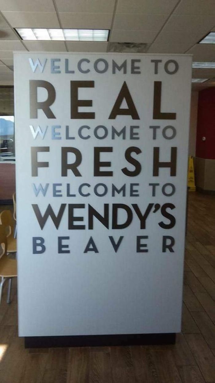 The Wendy's Restaurant In Beaver, Utah Got A New Sign