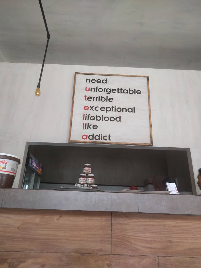 This Nutella Cafe In Bali.