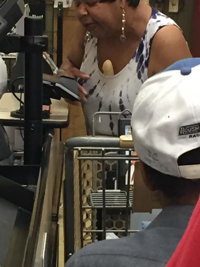 What Is It In Your Cleavage... At The Grocery Store?