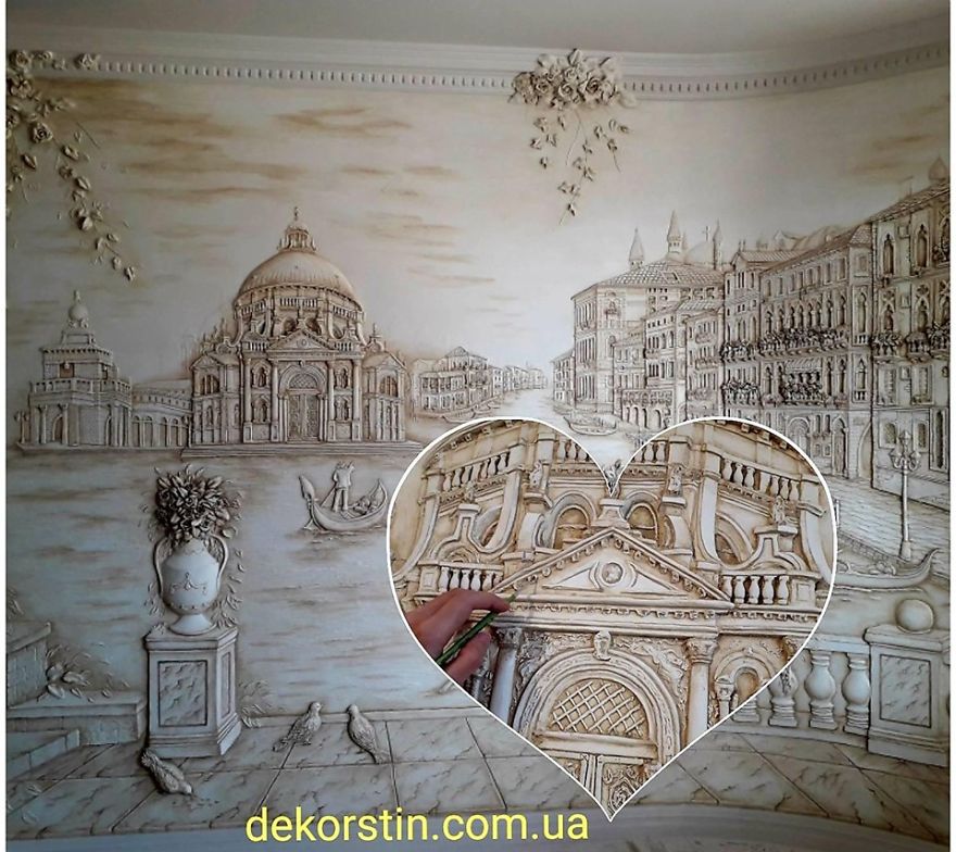 The Landscapes Of Venice And The Picturesque Landscapes On The Walls Are
created By The Ukrainian Woman, Lyudmyla Krupiak.