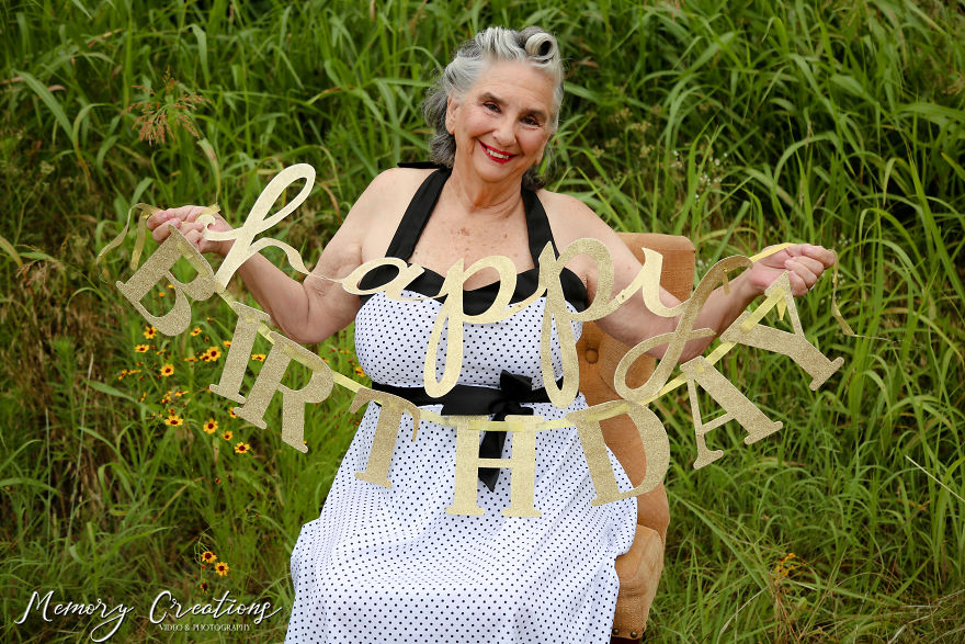 Glamorous Grandma Goals, I Did My Mom's 75th Birthday Pin-Up Photoshoot!