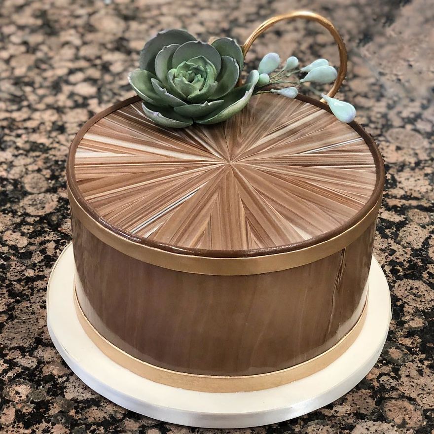 Wooden Box Cake