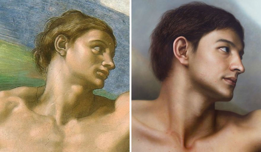 Korean Artist Gives New Life To Busts, Antique Paintings, And Photos By Turning Them Into Hyperrealistic Portraits (9 Pics)