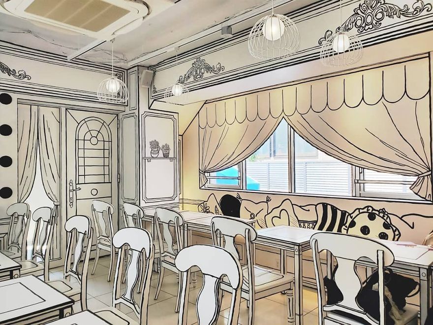 This Unusual Cafe In Japan Will Make You Feel Like You Stepped Into A Cartoon (18 Pics)