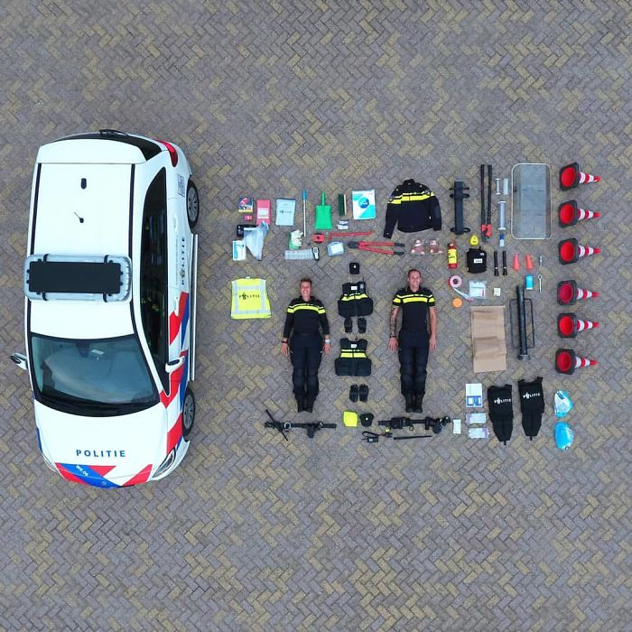 The Contents Of A Dutch Police Car