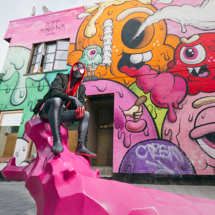What Do You Get When You Mix Spider-Man And Montreal's Street Art Festival?