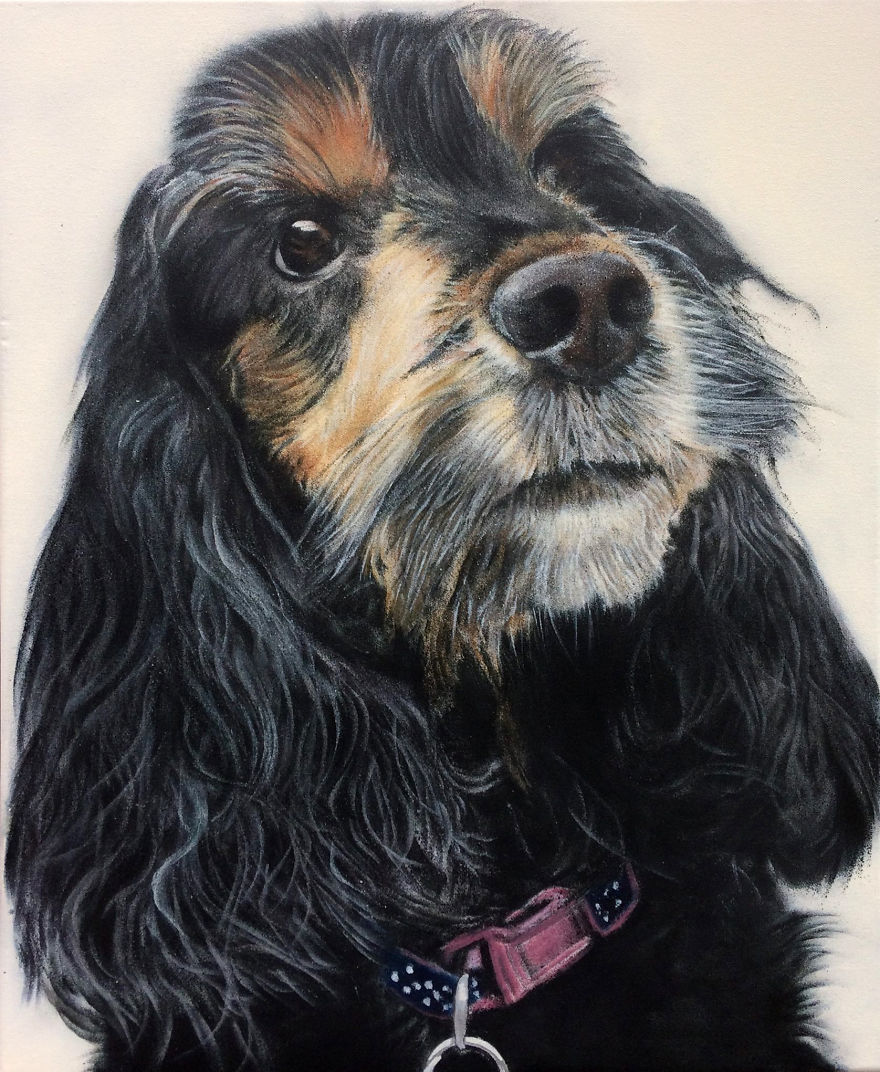 Graffiti Artist Paints Photo Realistic Portraits Of Dogs Graffiti Artist Paints Photo Realistic Portraits Of Dogs